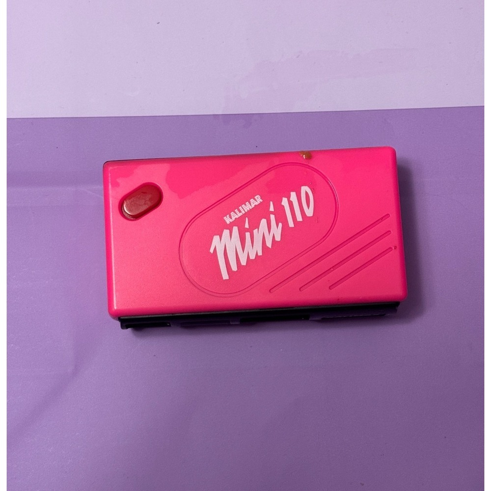 Kalimar Mini 110 Film Camera Hot Pink 80s Point Shoot Untested